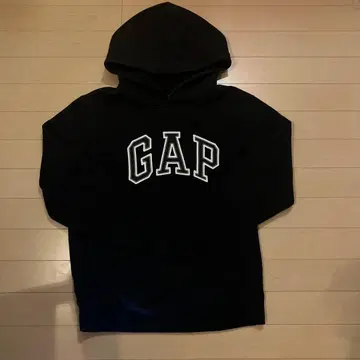 GAP 블랙 후드 부착 후드티
