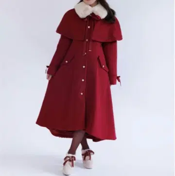 케이프 세트 버슬 코트