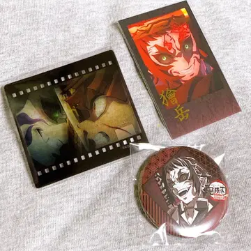 귀멸의 칼날 다이닝 카이가쿠 필름풍 클리어 카드 폴라로이드 캔뱃지