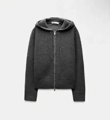 zara 플레인 니트 후디 집업 M