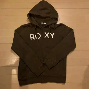 ROXY 카키 후드 부착 후드티 M
