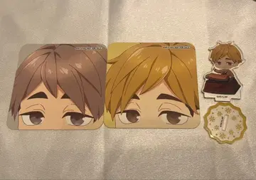 하이큐 스마일 베이스 카페 콜라보 카페 코스터 아크릴 스탠드