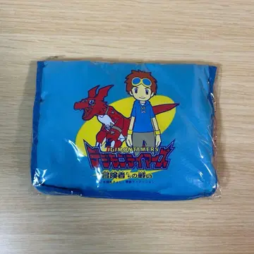 디지몬 테이머즈 파우치 파랑 스카이블루 미개봉 새상품 롯데리아