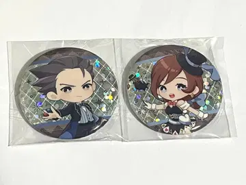 대역전재판 역전재판 캡콤 카페 캔뱃지 나루호도 류이치 미누키 세트