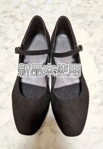 젤리빈스 비쥬 힐 스트랩 펌프스 블랙 스웨이드