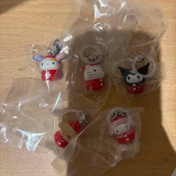 산리오 캐릭터즈 딸기 메지루시 액세서리 5종 세미 컴프