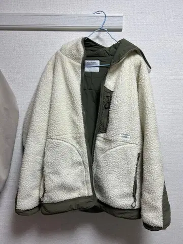 BAYFLOW 플리스 자켓 후드 부착