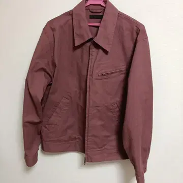 다크 레드 지퍼 달린 자켓