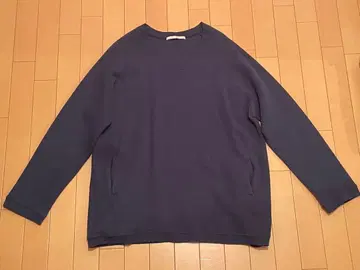 Auguste-Presentation 네이비 울코튼 니트