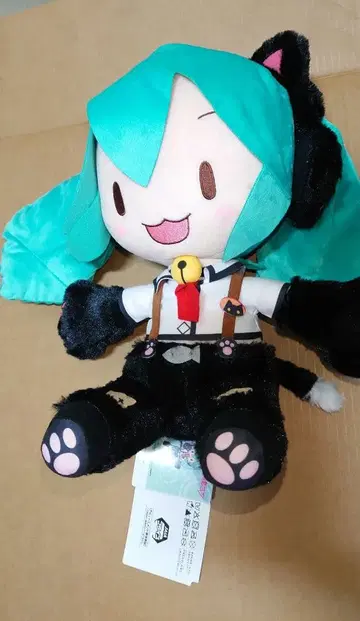 메가 점보 봉제 인형 하츠네 미쿠 냥코 projecDIVA 후와누이