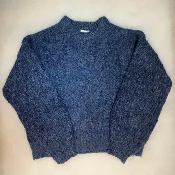 epnok 다크 블루 볼륨 슬리브 니트