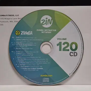 ZUMBA ZIN120 CD 최신 버전