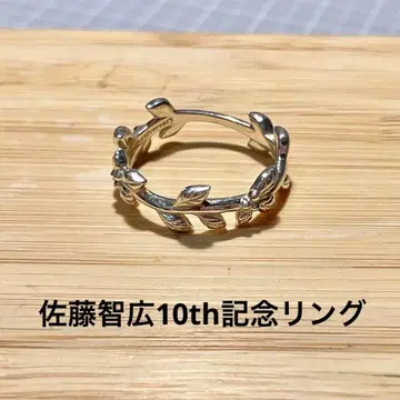 사토 토모히로 활동 10주년 기념 실버 다이아몬드 반지 11호