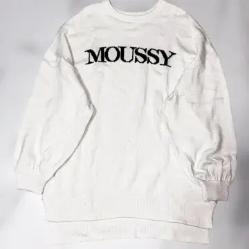 MOUSSY 화이트 긴팔 니트 F