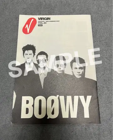 BOOWY 책자 VIRGIN 레어! 도서 히무로 쿄스케 호테이 토모야스