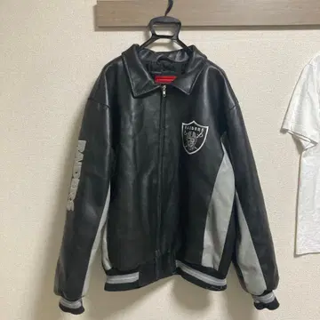 OAKLAND RAIDERS 가죽 자켓 라이더스 NFL