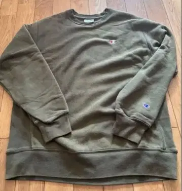 Champion REVERSE WEAVE 맨투맨 트레이닝복 L 카키