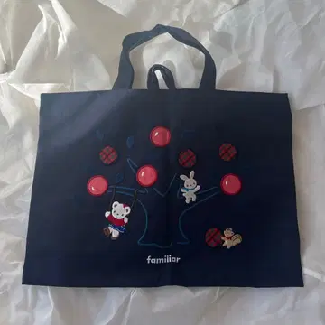 familiar 패밀리아 네이비 토트백