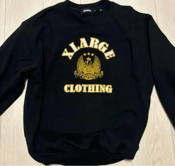 XLARGE 블랙 크루넥 트레이닝복