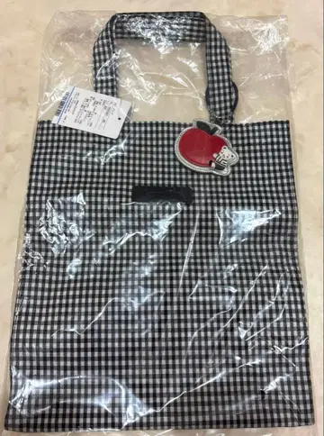 [ 새상품 ] 파밀리아 깅엄 체크 토트백