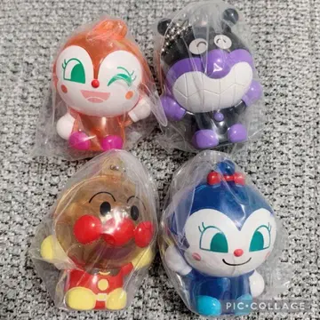 호빵맨 반짝반짝 스위치 마스코트 NEW 4종 세트