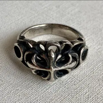 크로스 실버 반지 약 16호 실버 925