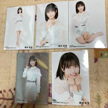 아라이 에이 AKB48 9월 넷샵 한정 랜덤 브로마이드 5종 풀컴프