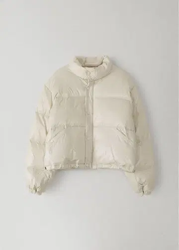 OHOTORO 글로시 다운 점퍼 크림