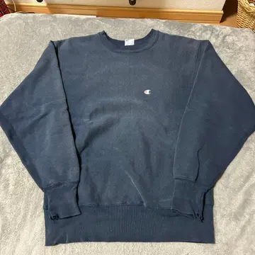 챔피온 리버스 위브 자수 택 90s us제 네이비