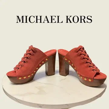 [ 마이클 코어스 ] 뜨개질 뮬 샌들 스터드 장식