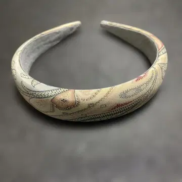 미사용 새상품 ETRO 에트로 페이즐리 패턴 머리띠 핑크 베이지