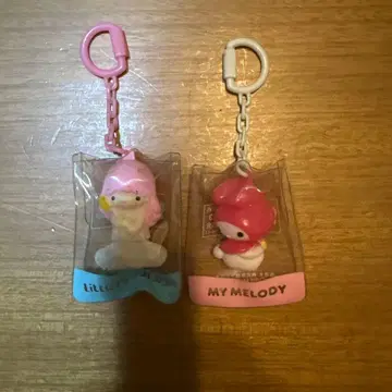 리틀트윈스타 & 마이멜로디 키링 세트