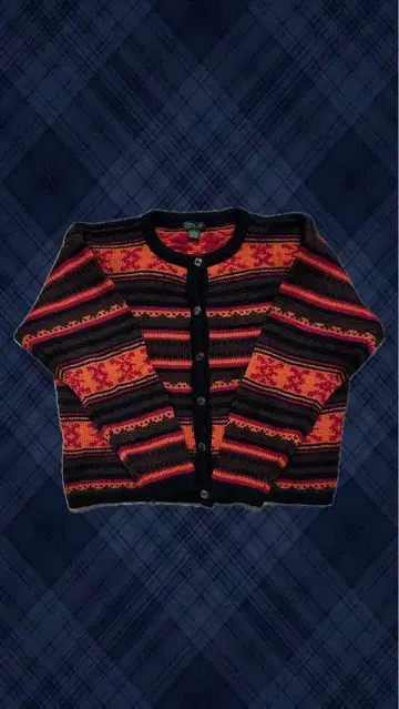 에스닉 니트 가디건