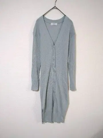 슬로브 이에나 롱 가디건 여성용 M 상당 그린 컬러 계열 울