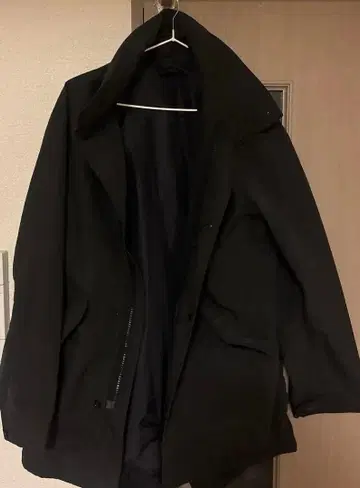 SHIPS 블랙 노카라 코트 L 사이즈