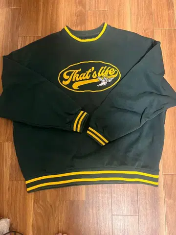 That's Life XL 다크 그린 맨투맨