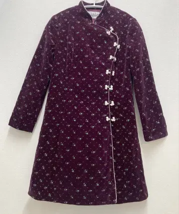 꽃무늬 차이나복풍 미니 원피스