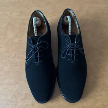 블랙 스웨이드 드레스 슈즈 레이스업