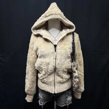 헤이세이 갸루 y2k 그런지 보아 집업 후디 두꺼운 원단 짧은 기장