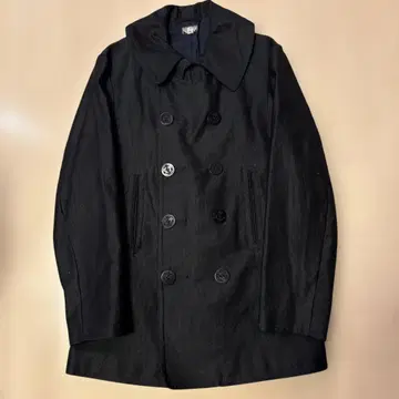 중고 블랙사인 피코트 38 블랙