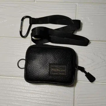 세련됨으로 승부 블랙 동전 지갑 코인 케이스 합성 피혁