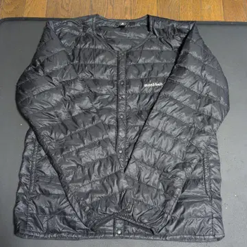 몽벨 스페리오 다운 라운드넥 자켓 가디건 블랙 L