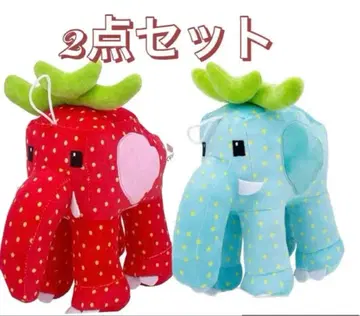 이탈리안 브레인 로트 스트로베리 엘리펀트 봉제 인형