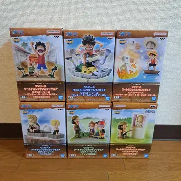 원피스 월드 컬렉터블 피규어 로그 스토리즈 6종 세트