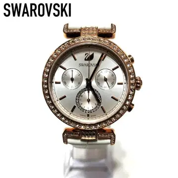 SWAROVSKI 스와로브스키 크로노그래프 핑크 골드