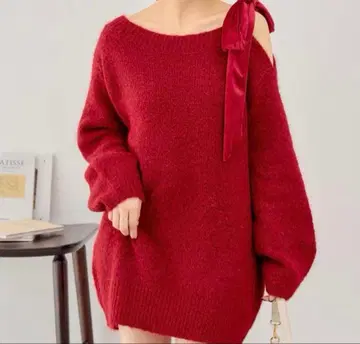 chico 리본 니트 원피스