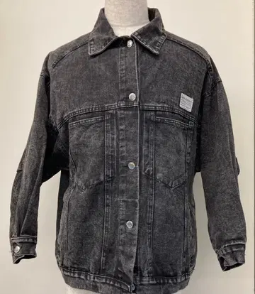 GENUINE VOGUE 데님 자켓 블랙 색빠짐 사이즈 L