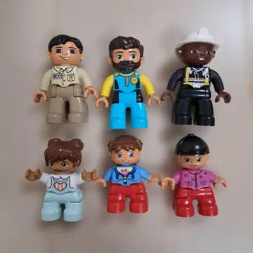 레고 듀플로 사람 인형 묶음 판매 6체 세트