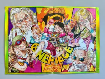 300장 한정판 ONE PIECE 오로라 포스터 B2 사이즈