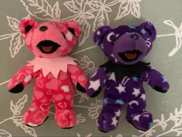 하트와 별 패턴의 소형 봉제 인형 세트